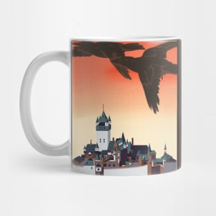 Crows above the town Mug